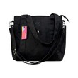 Konoko Canvas Tote Bag Medium with Strap (Black)