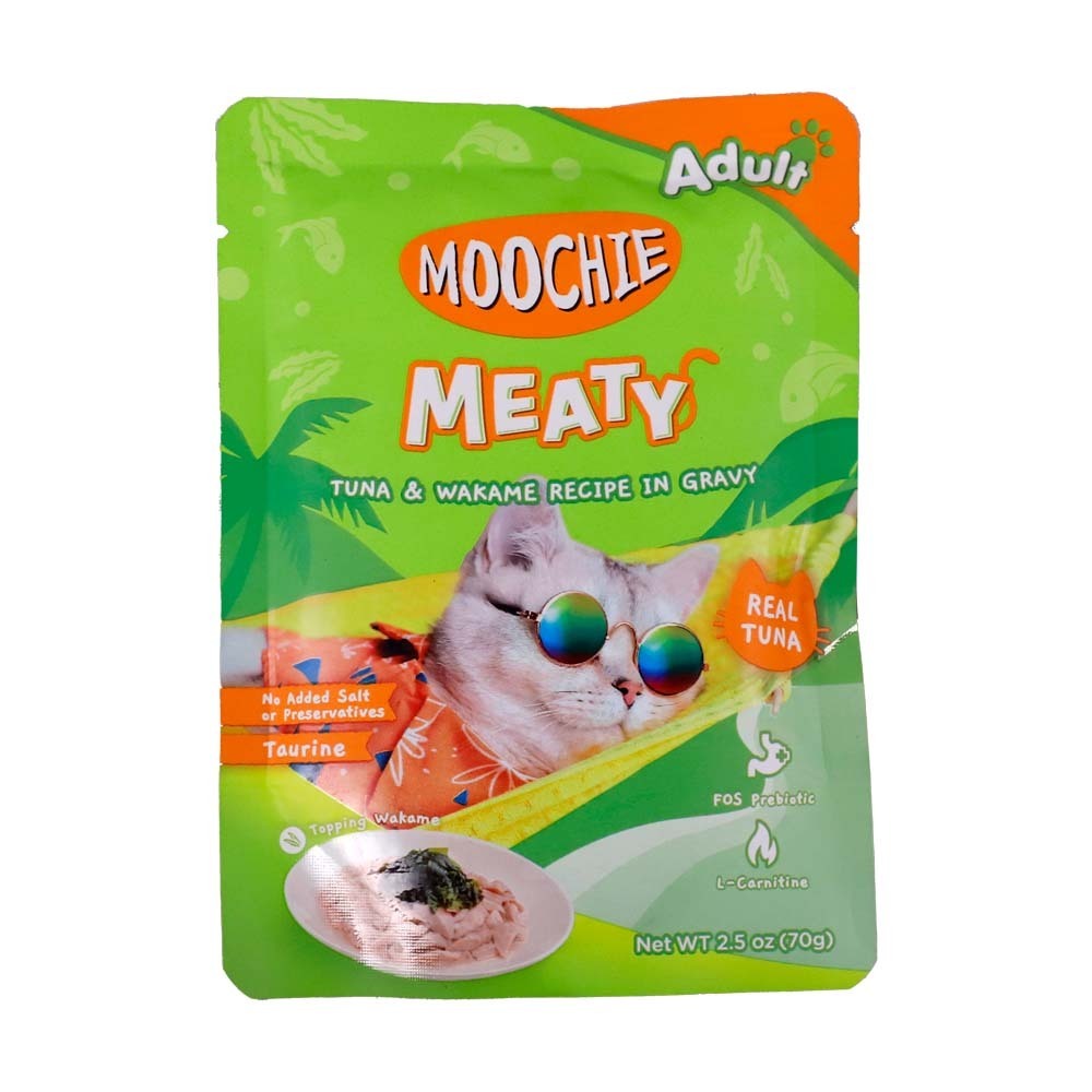 Moochie Cat Adult Meaty Tuna & Wakame Gravy 70G