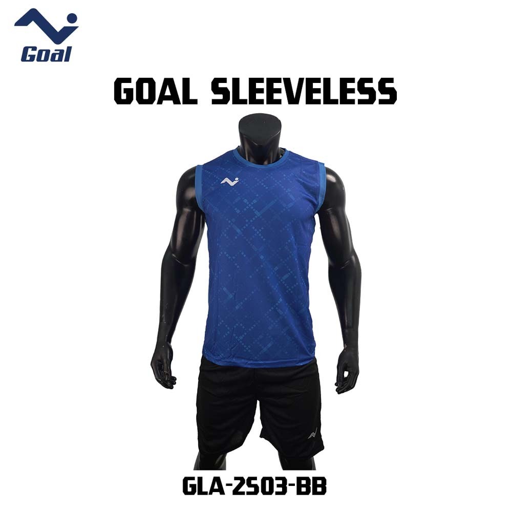 Olympic Goal Sleeveless Jersey GLA-2503-BB Blue Medium