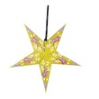 Uncle Gyi Printed Paper Star Lantern Yellow 5PCS
