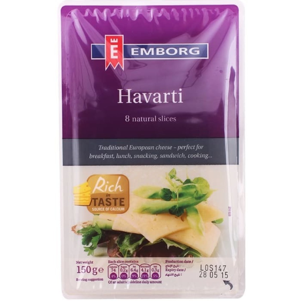 Emborg Havarti Cheese 55% F.I.D.M 150G