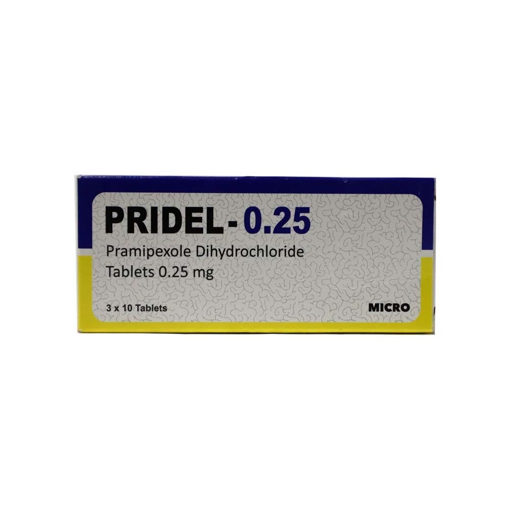 Pridel-0.25 Pramipexole 10PCS x 3