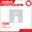 NIBBAN 10W Led Emergency Rechargeable Light Bulb Nelb10Wasst NELB10WASST