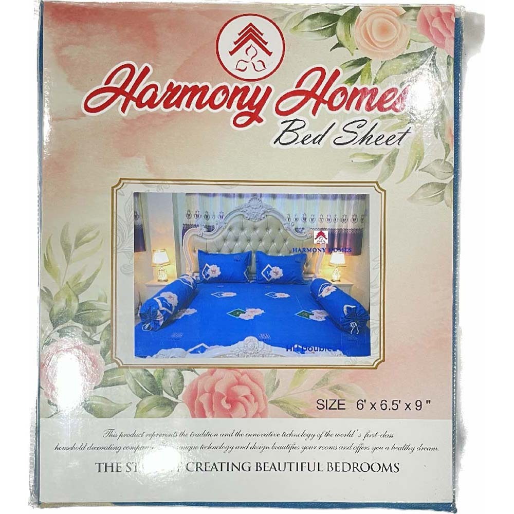 Harmoy Homes Bed Sheet Double (6' x 6.5' x 9") HH Double 246