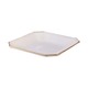 Mp Ivory Gold Line Square Dessertplate 7.25INCI440