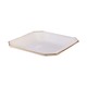 Mp Ivory Gold Line Square Dessertplate 7.25INCI440