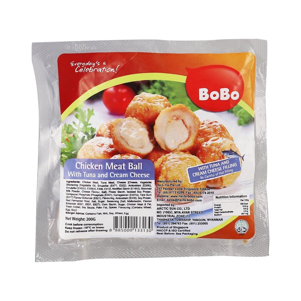 Bobo Chk Ball White Tuna&Cream Chese 200G