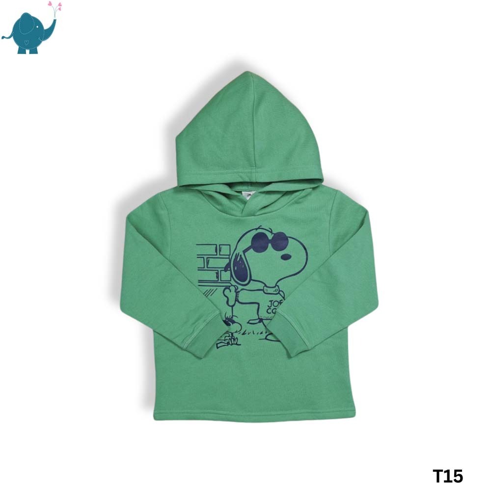 Max & Mia Kid Hoodie T15 Light Green (Medium-104)