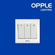 OPPLE OP-C021032A-WH (3Gang 2Way) Switch and Socket (OP-21-006)