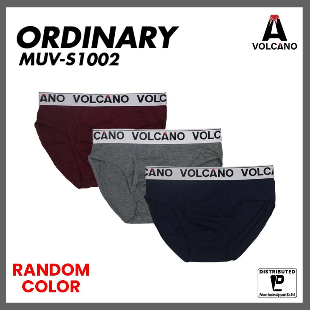 VOLCANO Ordinary Series Men's Cotton Boxer MUV-S1002 (2PCS in One Box) XS