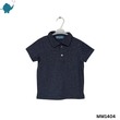 Max & Mia Kid Boy Polo Shirt MM1404 Black Striped Large (5/6Years)