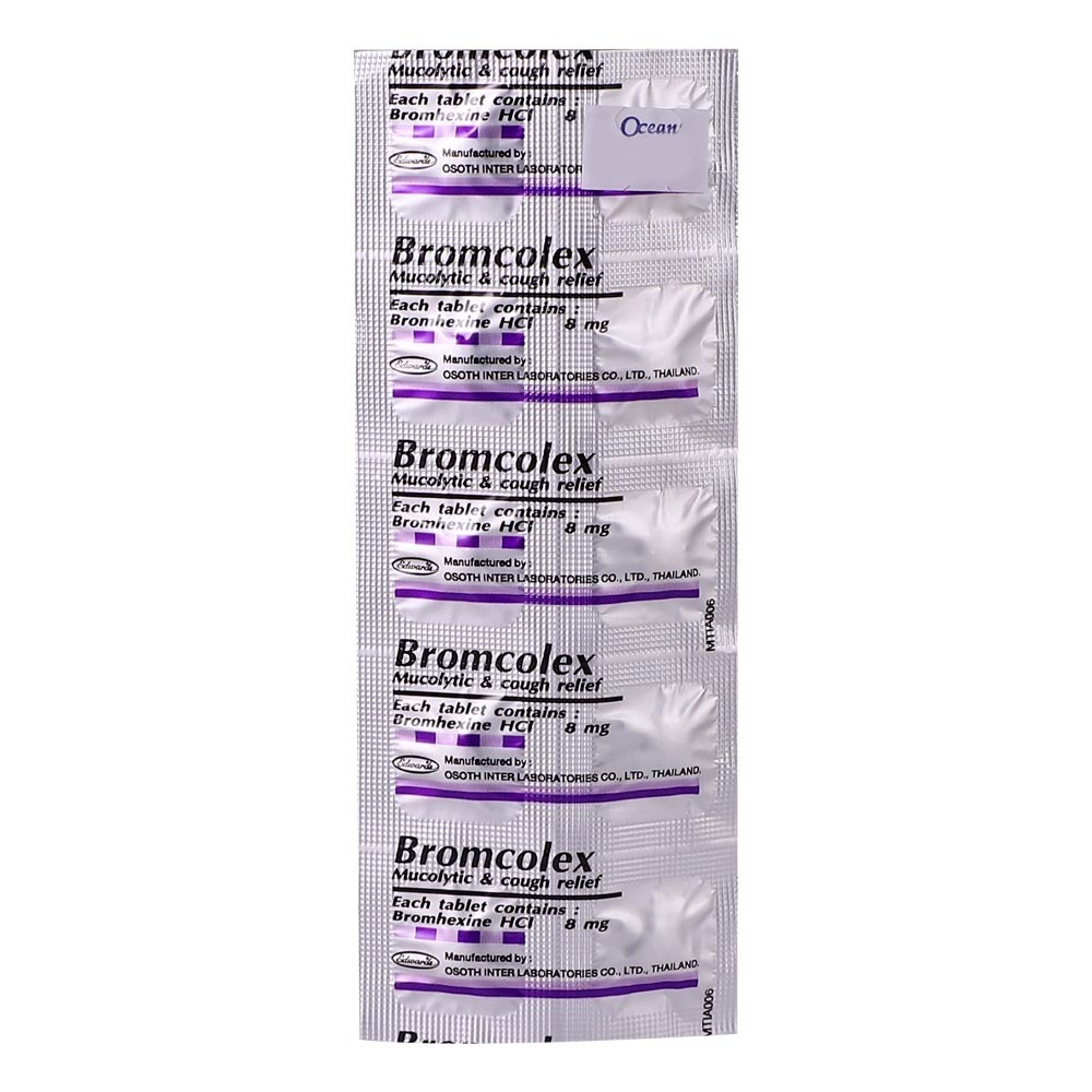 Bromcolex Mucolytic&Cough Relief 10Tablets