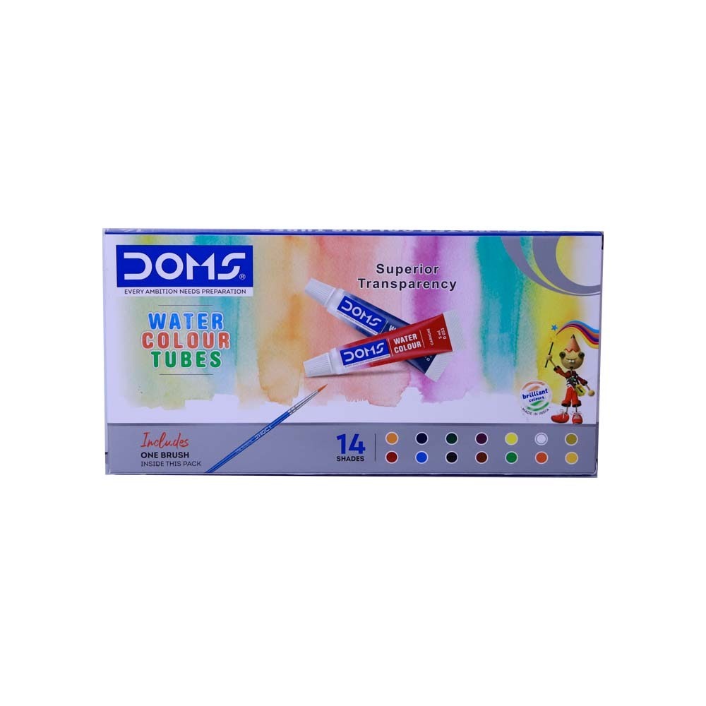 Doms Water Colour Tubes 14PCS Art No.80732