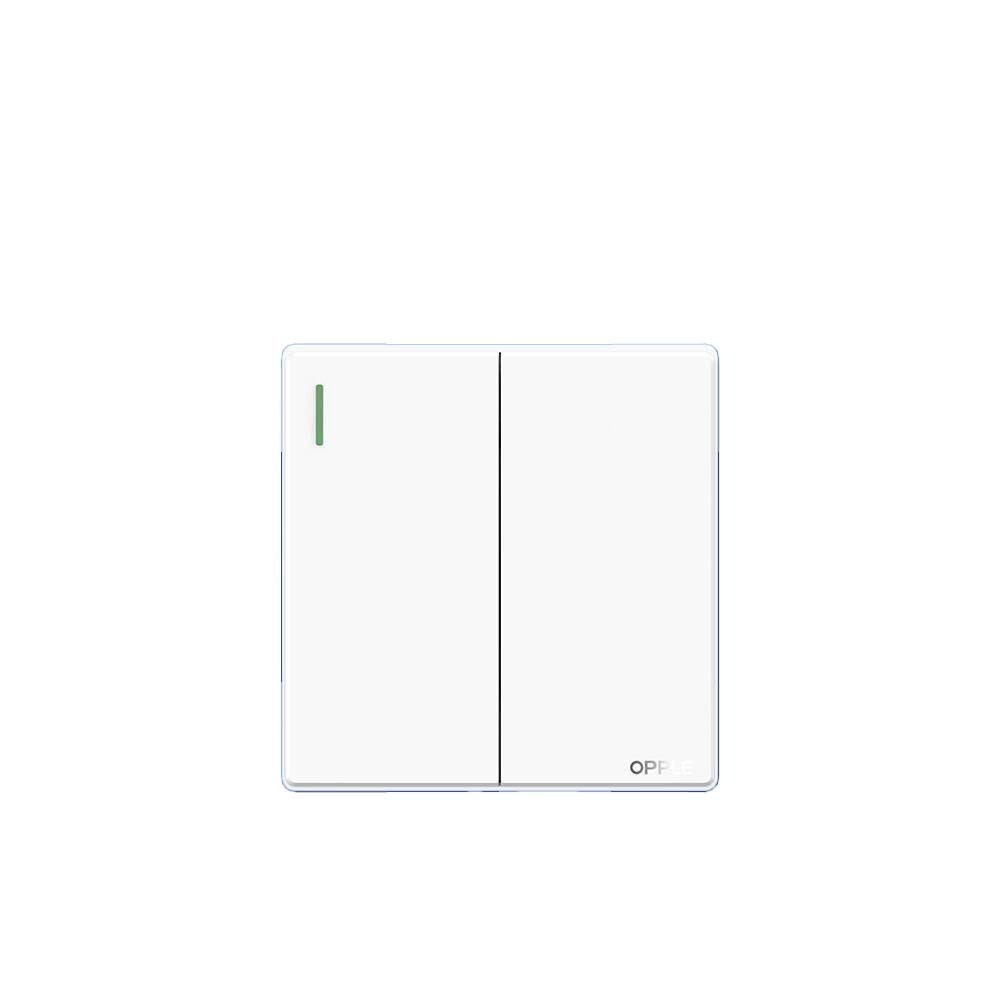 OPPLE F021622A-Switch-2G 2W-16A (White) Switch and Socket (OP-29-004)