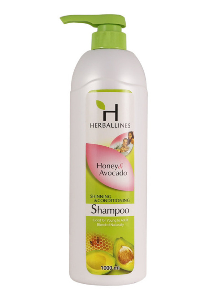 Herballines Shinning & Conditioning Shampoo 1000ML (Honey & Avocado)