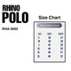 Rhino Rhino Polo Shirt Gray RHA-3002-EE Large