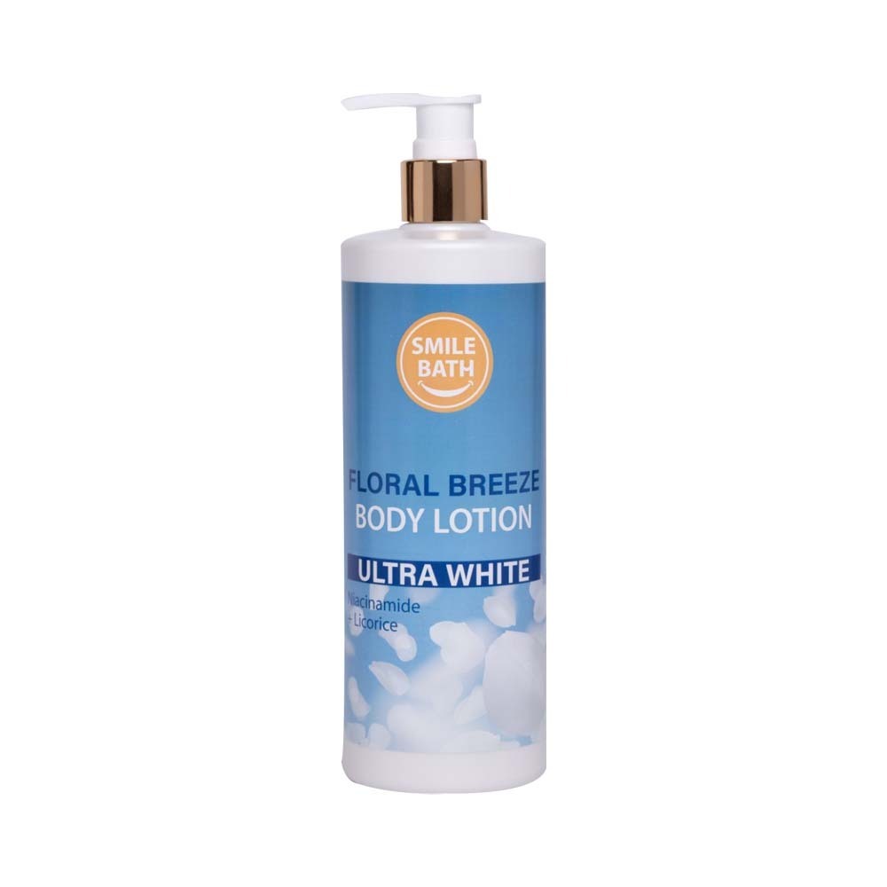 Smile Bath Ultra White Body Lotion (Floral Breeze) 360ML