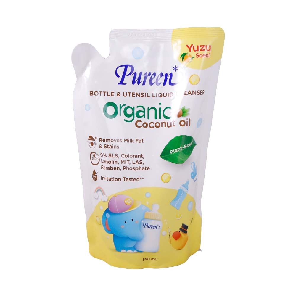 Pureen Organic Liquid Cleanser Yuzu 550ML (Refill)