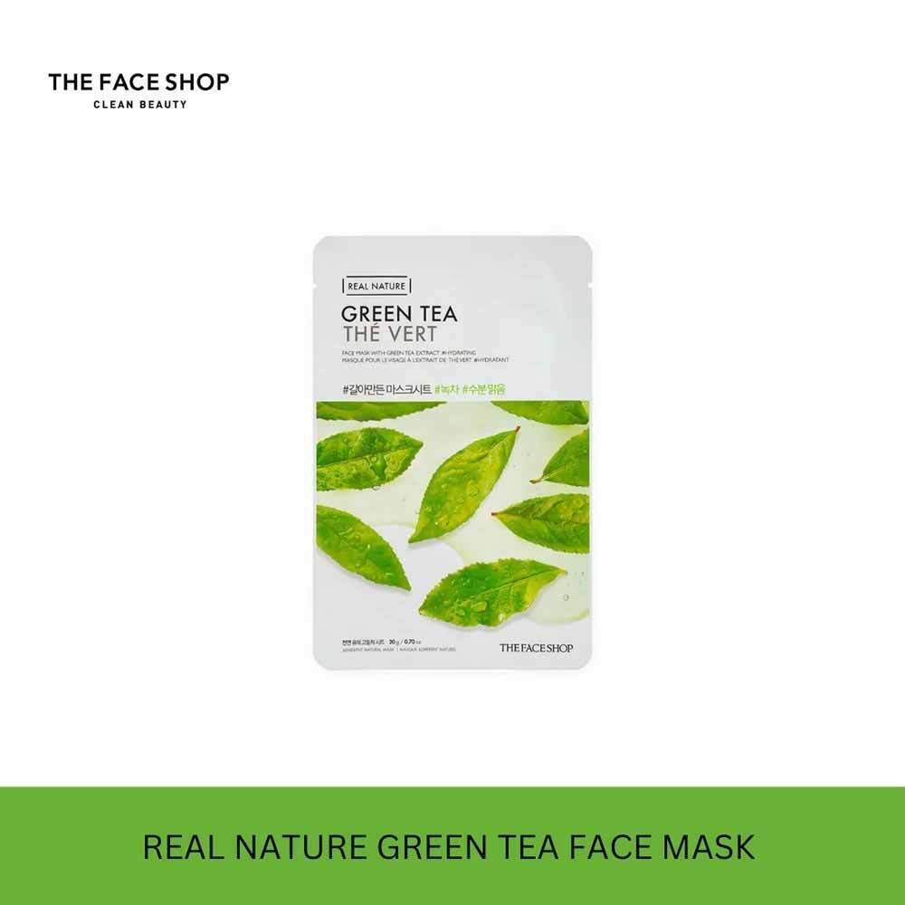 The Face Shop Official Real Nature Green Tea Face Mask(Gz) 8806182590283