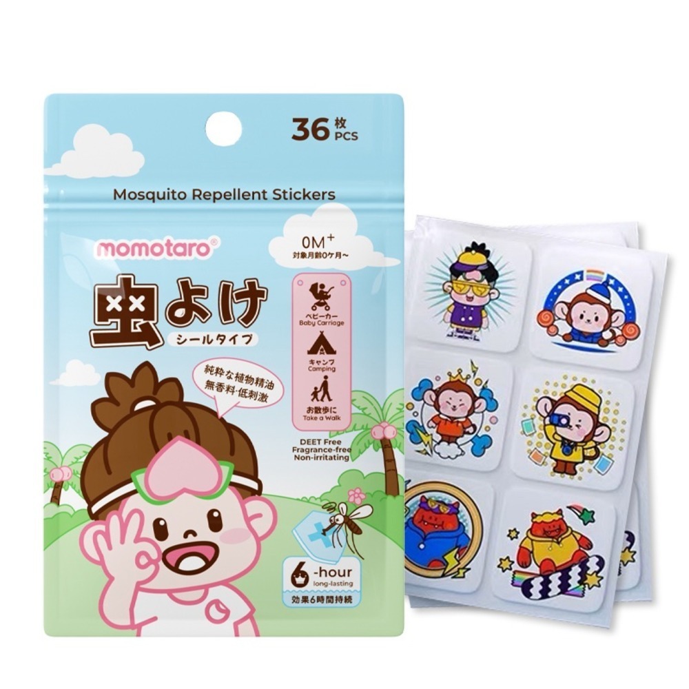 Momotaro Mosquito Repellent Sticker 36PCS