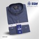 Mandarin Collar Shirt Long Sleeve Medium (Blue Slate Gray) SSM-O-P-L-39