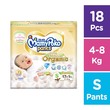 Mamypoko Baby Daiper Pant Organic Regular 18 pcs (S)