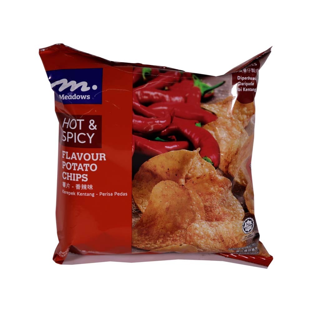 Meadows Potato Chips Hot & Spicy 60G