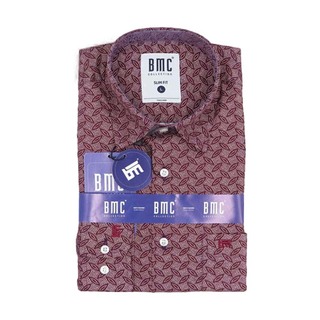 BMC Slimfit Shirts Long Sleeve 1330057 (Design-3) XL
