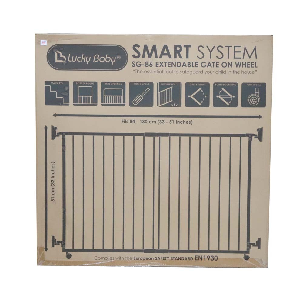 LKB Smart System Extendable Gate Black SG-86B