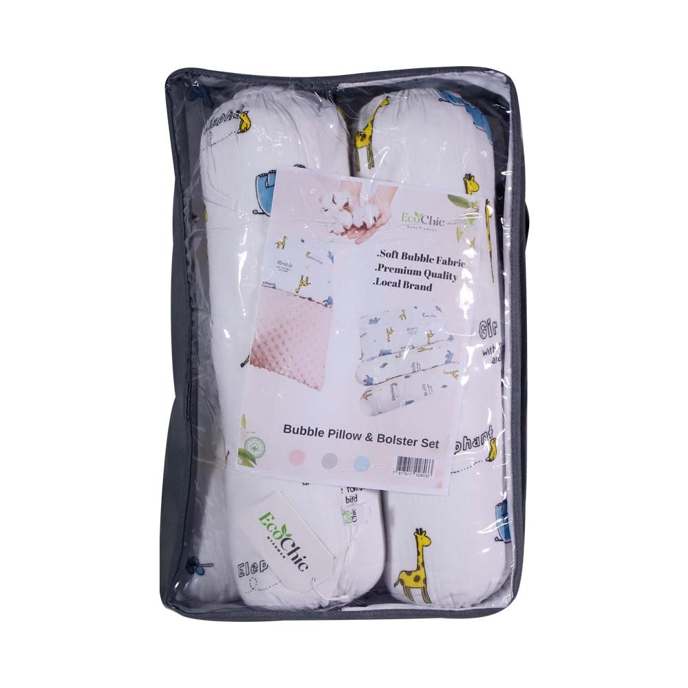 Eco Chic Bubble Soft Pillow & Bolster Set
