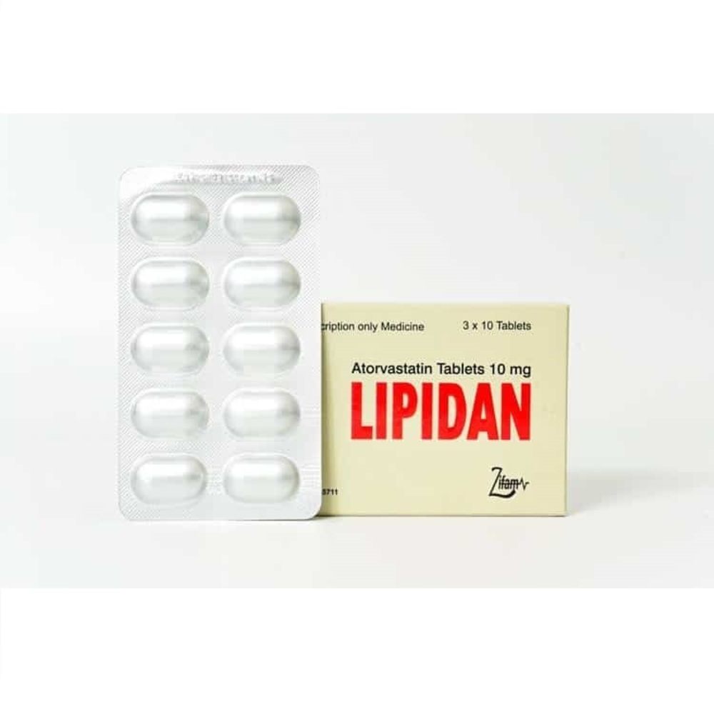 Lipidan Atorvastation 10MG 10Tablets