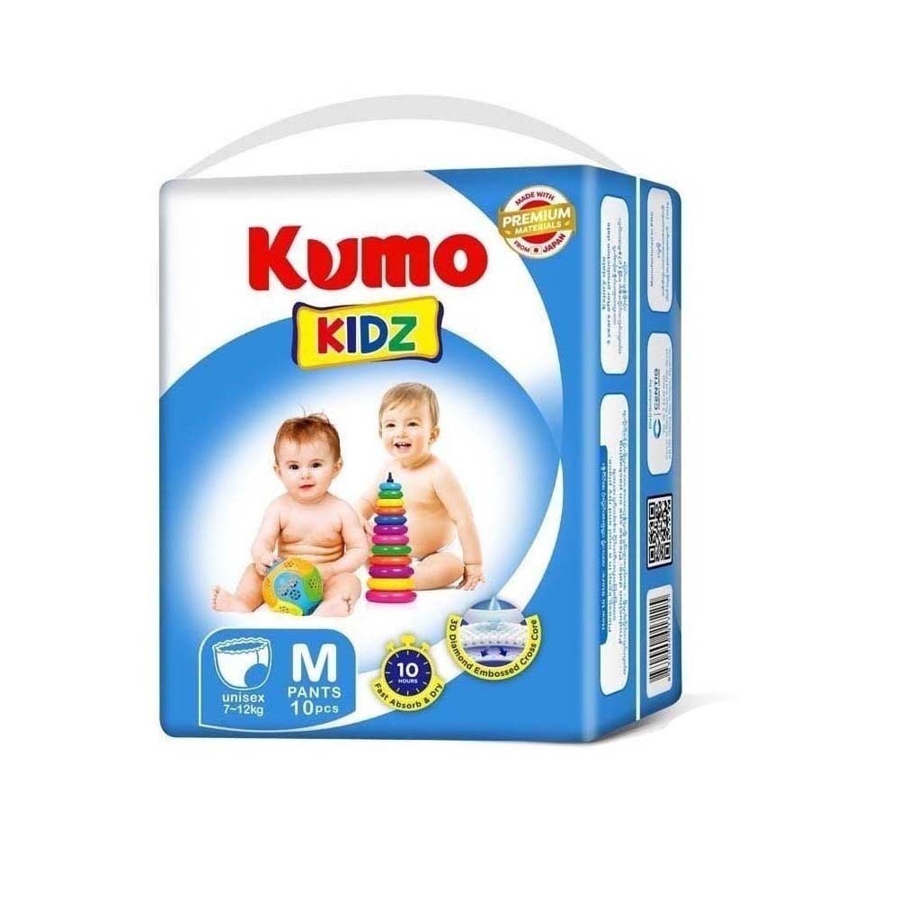 Kumo Kidz Diaper Pants Medium  (1Pack-10PCS)
