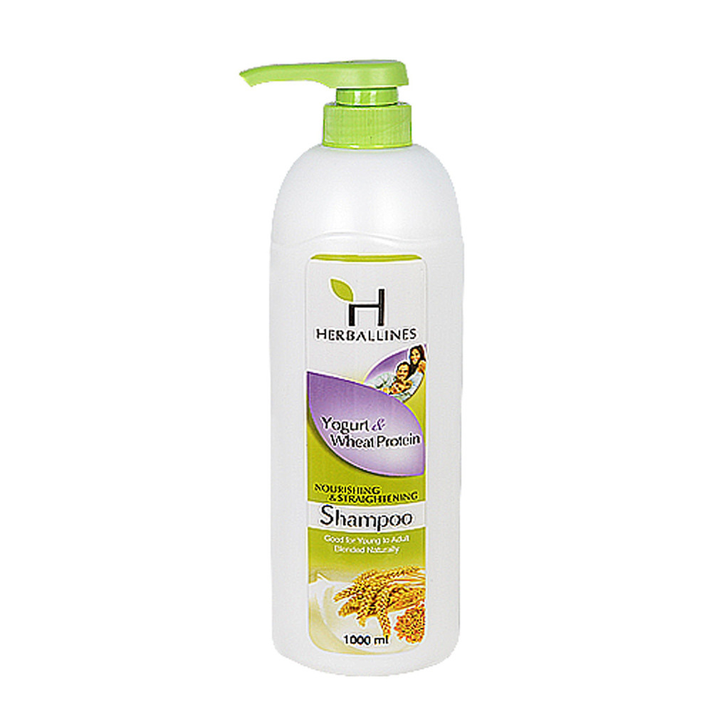Herballines Nourishing & Straightening Shampoo 1000ML (Yogurt & Wheat Protein)