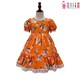 Ellie Baby Bunny Cotton Dress Orange Small CMO18
