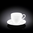 Wilmax 7OZ (220ML) Tea Cup & Saucer (3pcs) WL-993009