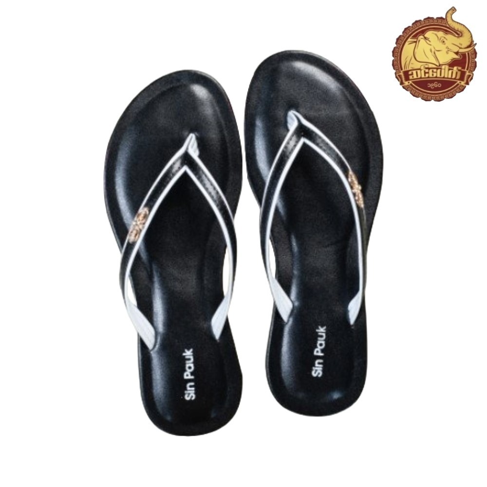 Sin Pauk Women Leather Slipper (Design-4,No-37) SGW-023