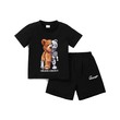 Toddler Boy Playful Bear Print Short-Sleeve Tee And Shorts Set 2PCS 20625716