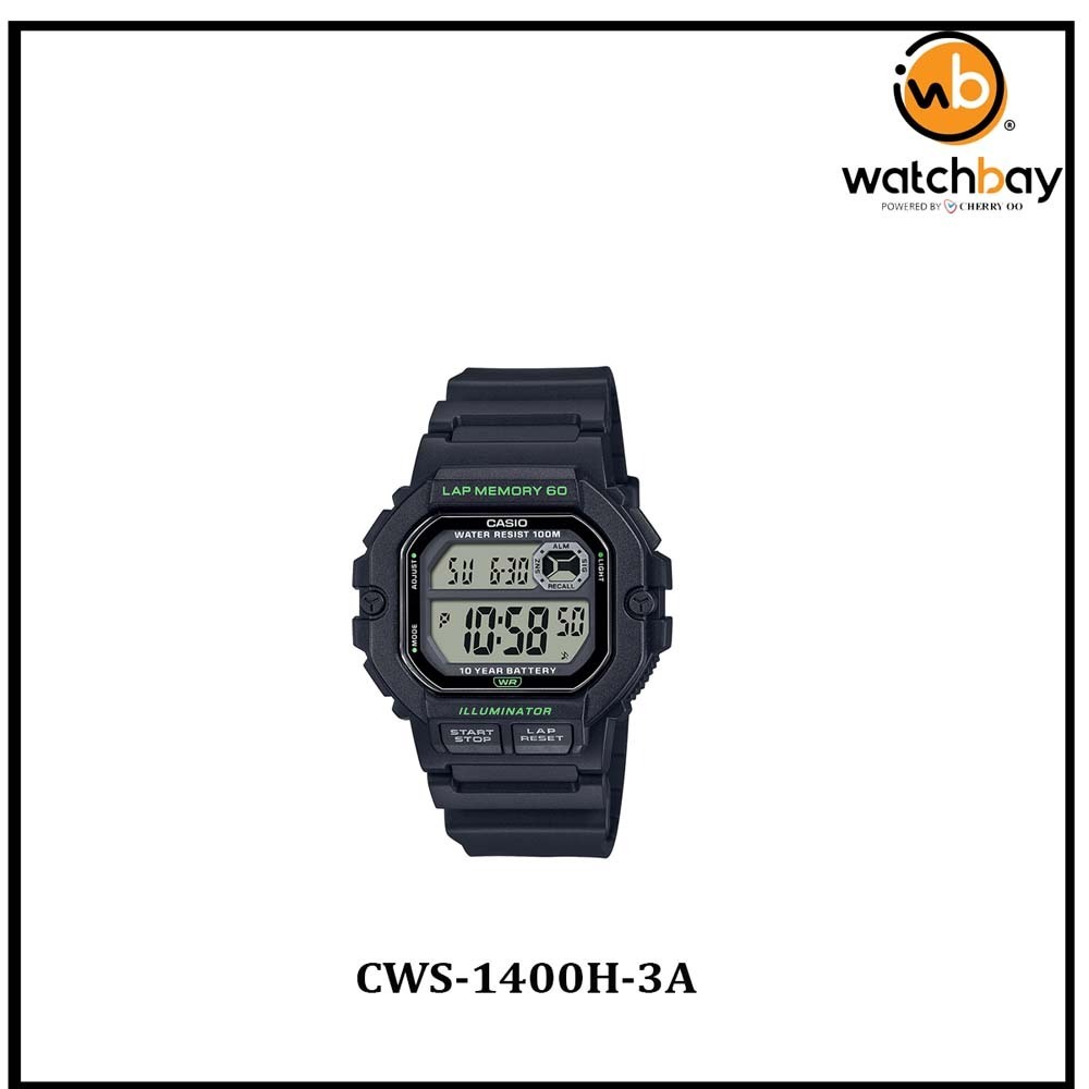 Casio Men Watch CWS-1400H-3A_Cherry Oo