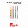 Omega Status Ball Pen with Foil 0.7mm ( 5PCS in Pouch)