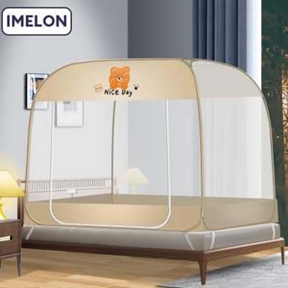 Beauty House Foldable Mosquito Net Brown 6IN x 6.5IN (Random Design)