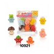 Baby Cele Cute Squeeze Vegetable & Animal Squeaky Toys 6PCS Set 11619