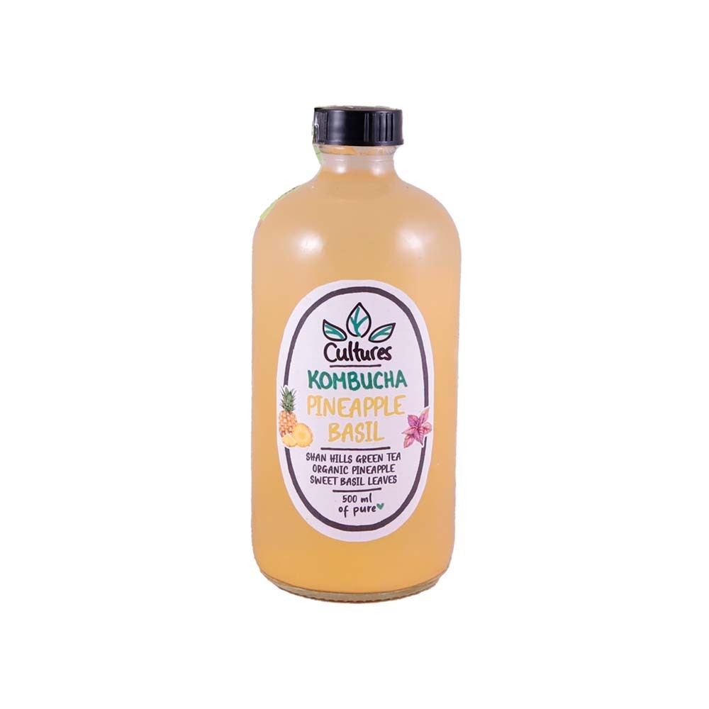 Cultures Pineapple Basil Kombucha Aged Tea 500ML