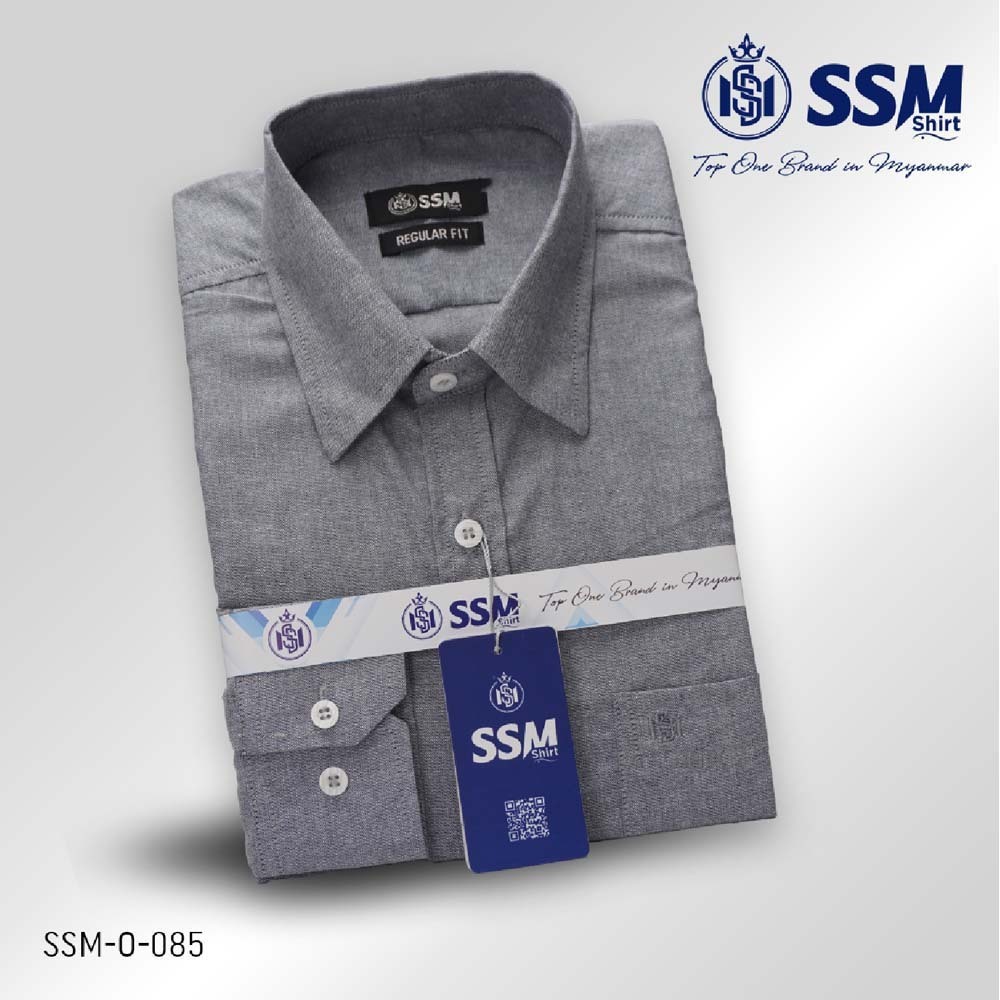 Oxford Shirt Long Sleeve 3XL (Ash Gray) SSM-O-P-L-085