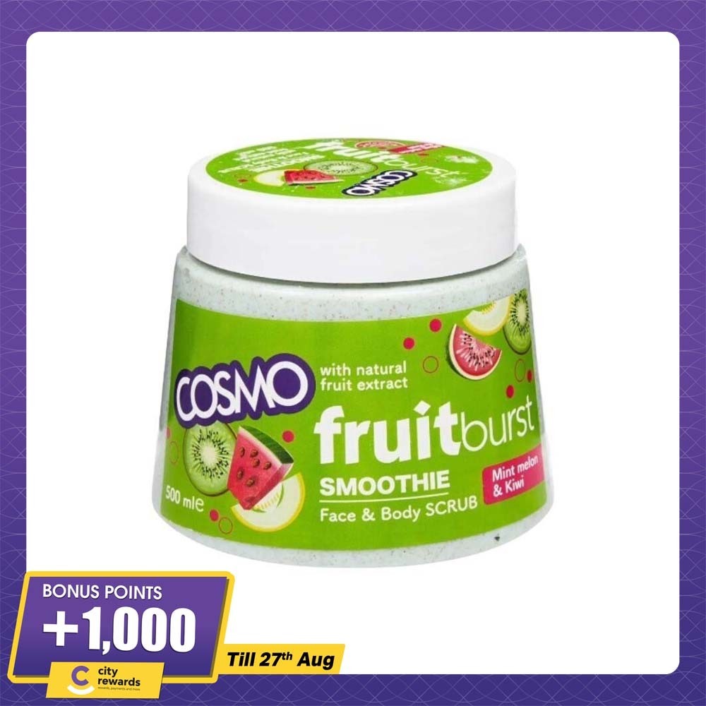 Cosmo Mint Melon and Kiwi Body Scrub 500ML