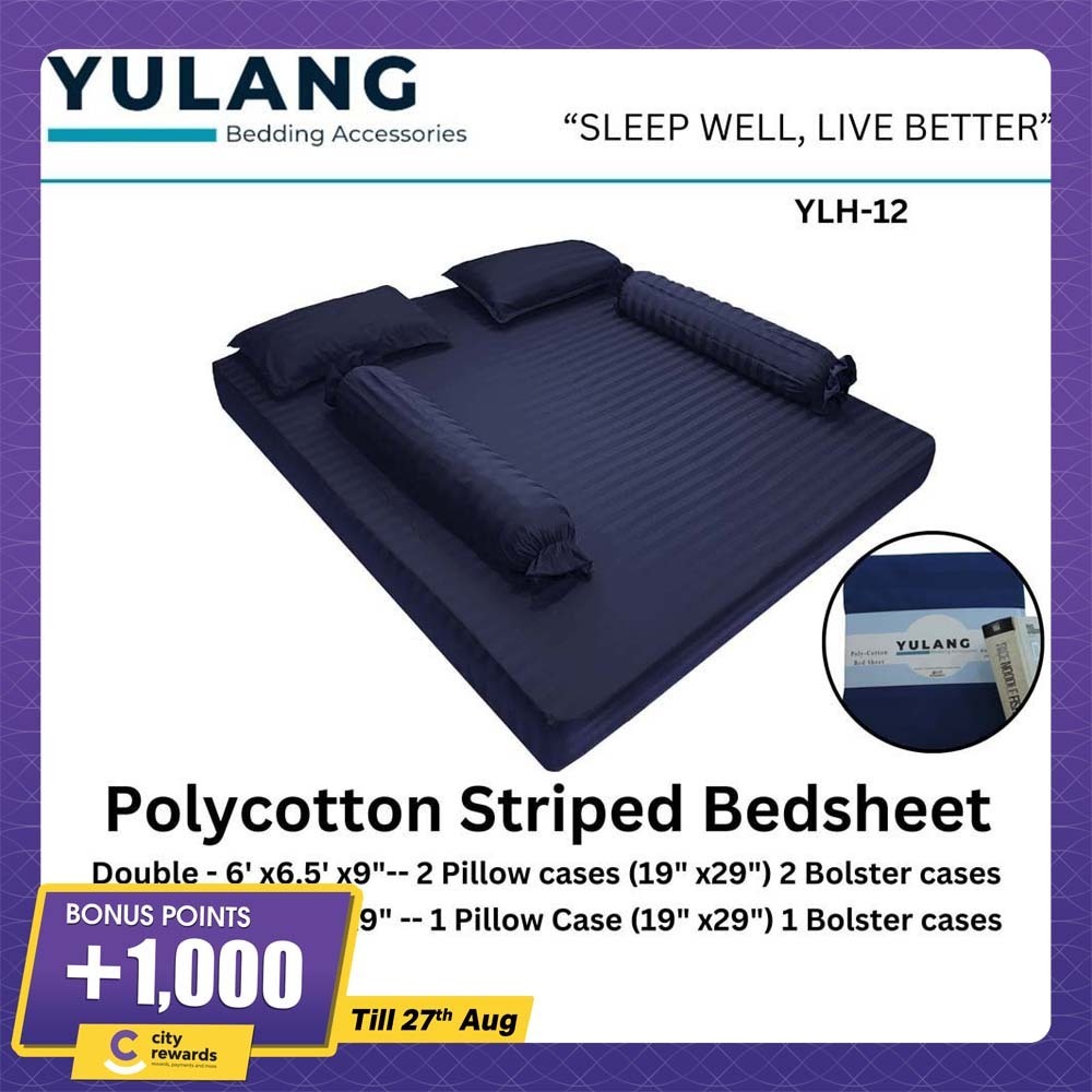 Yulang Hotel Stripped Single Bedsheet Set YLH-12S