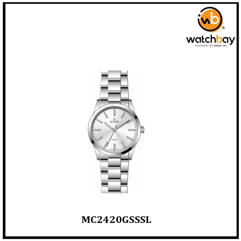 M. Cavo Men Watch MC2420GSSSL Cherry Oo