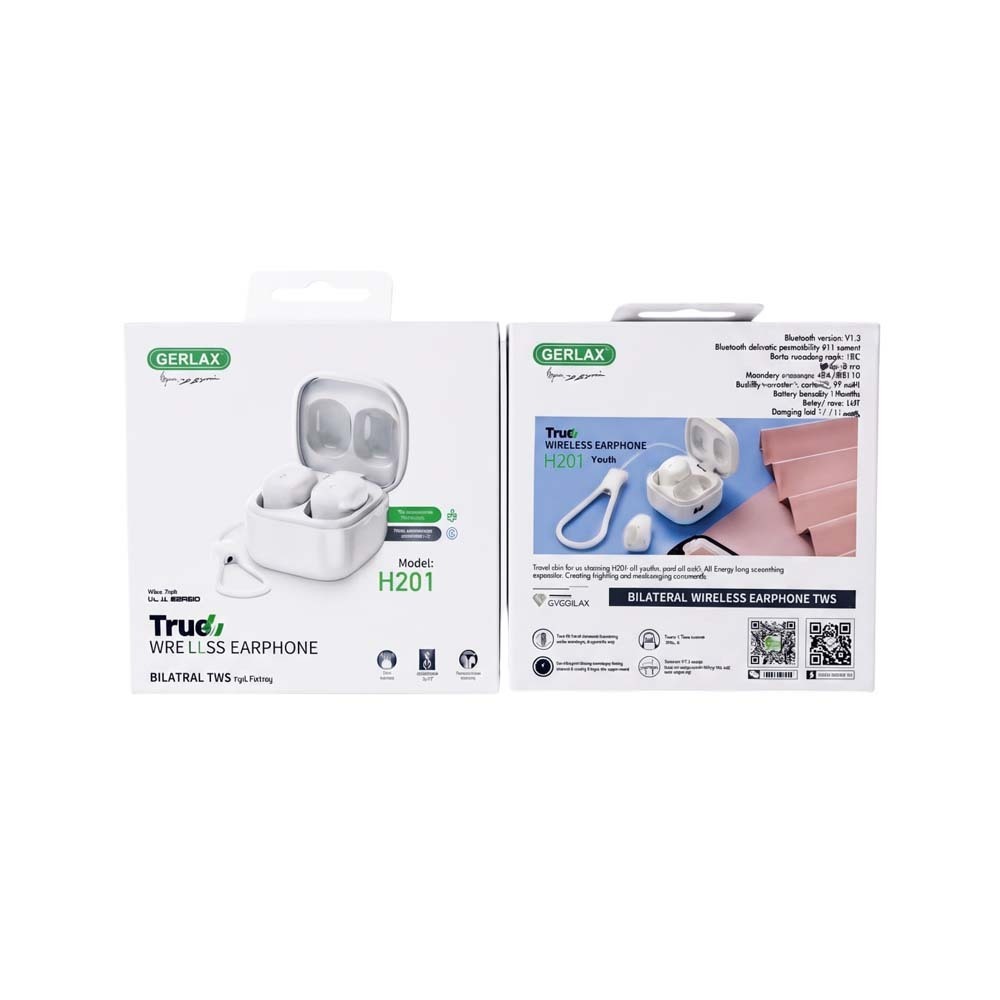 Gerlax H201 Wireless Earphone (White)