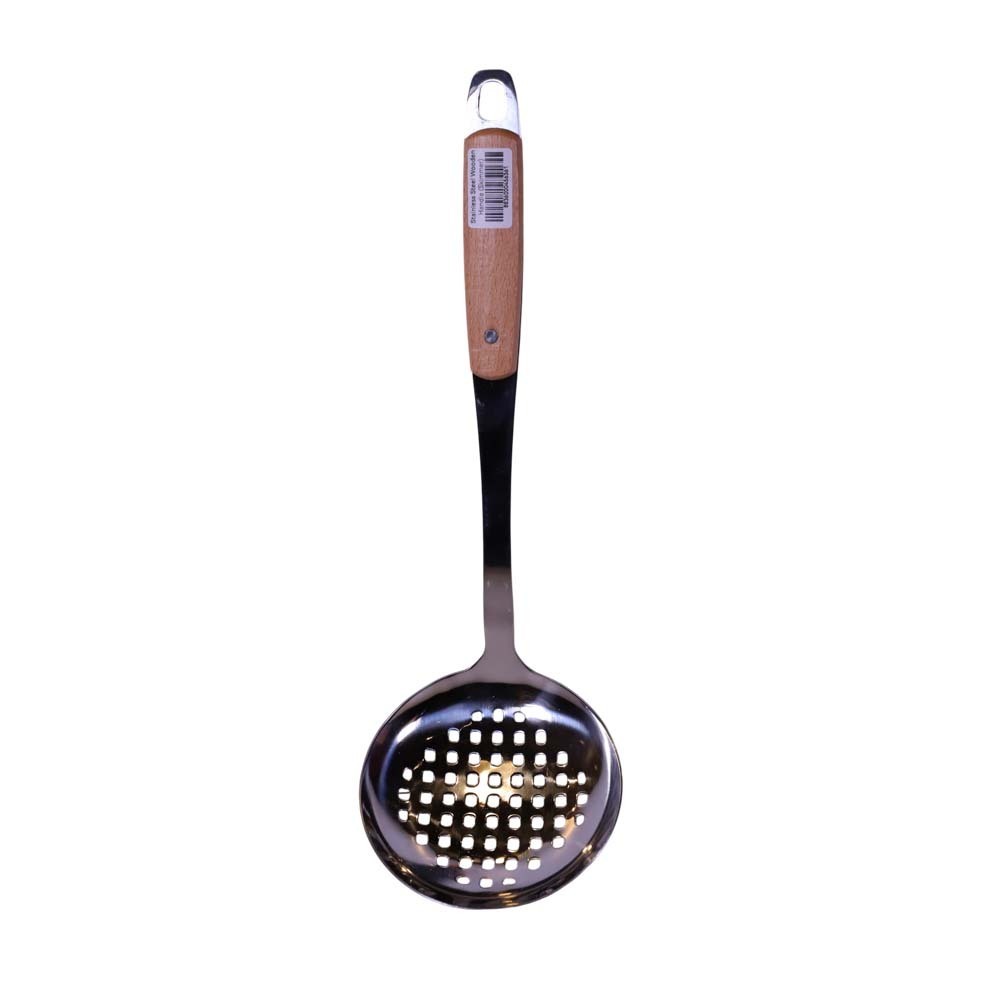 FF Steel Skimmer With Wooden Handle