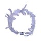 Uncle Gyi LED Glowing Feather Crown Headband White 10PCS