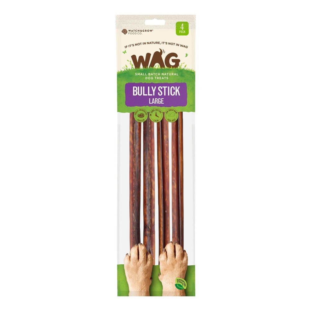 WAG Bully Stick (4 pack)­Large
